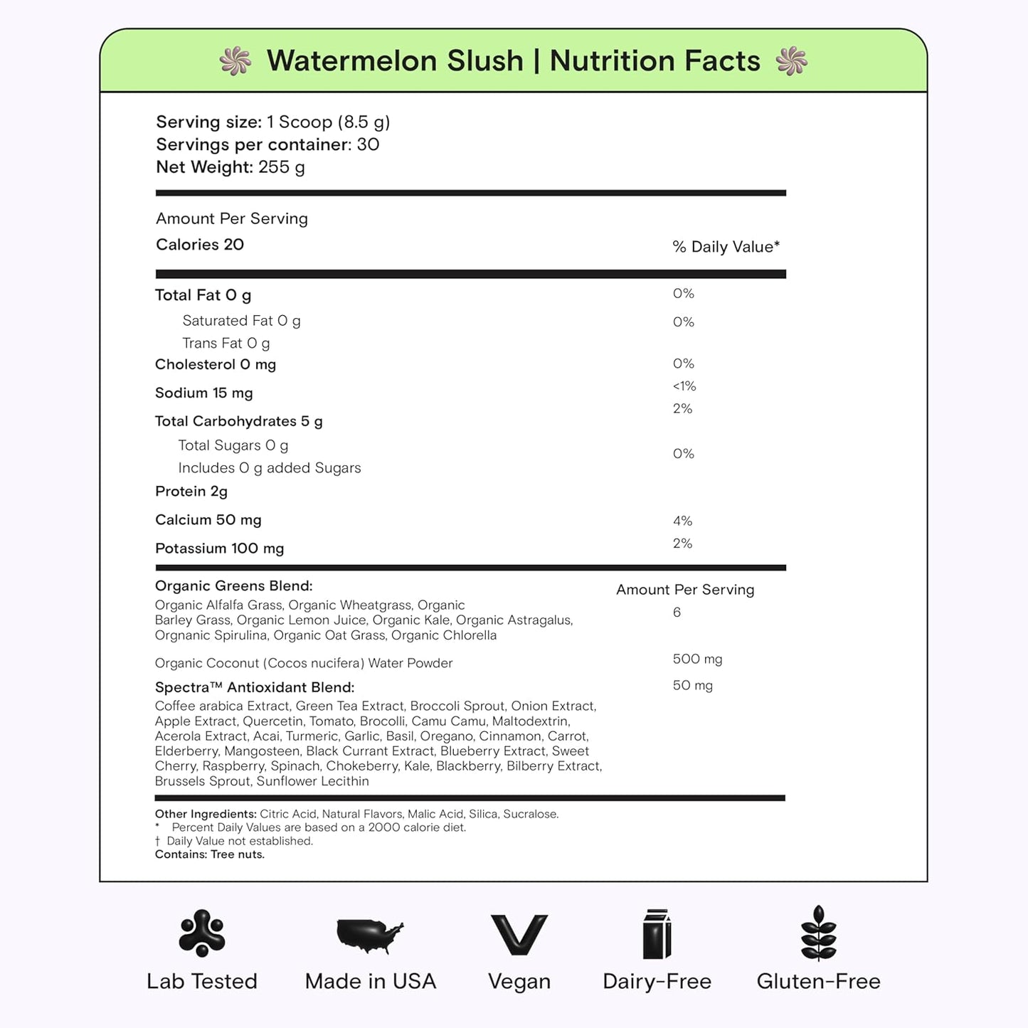 Super Greens Organic Powder with Spirulina & Chlorella