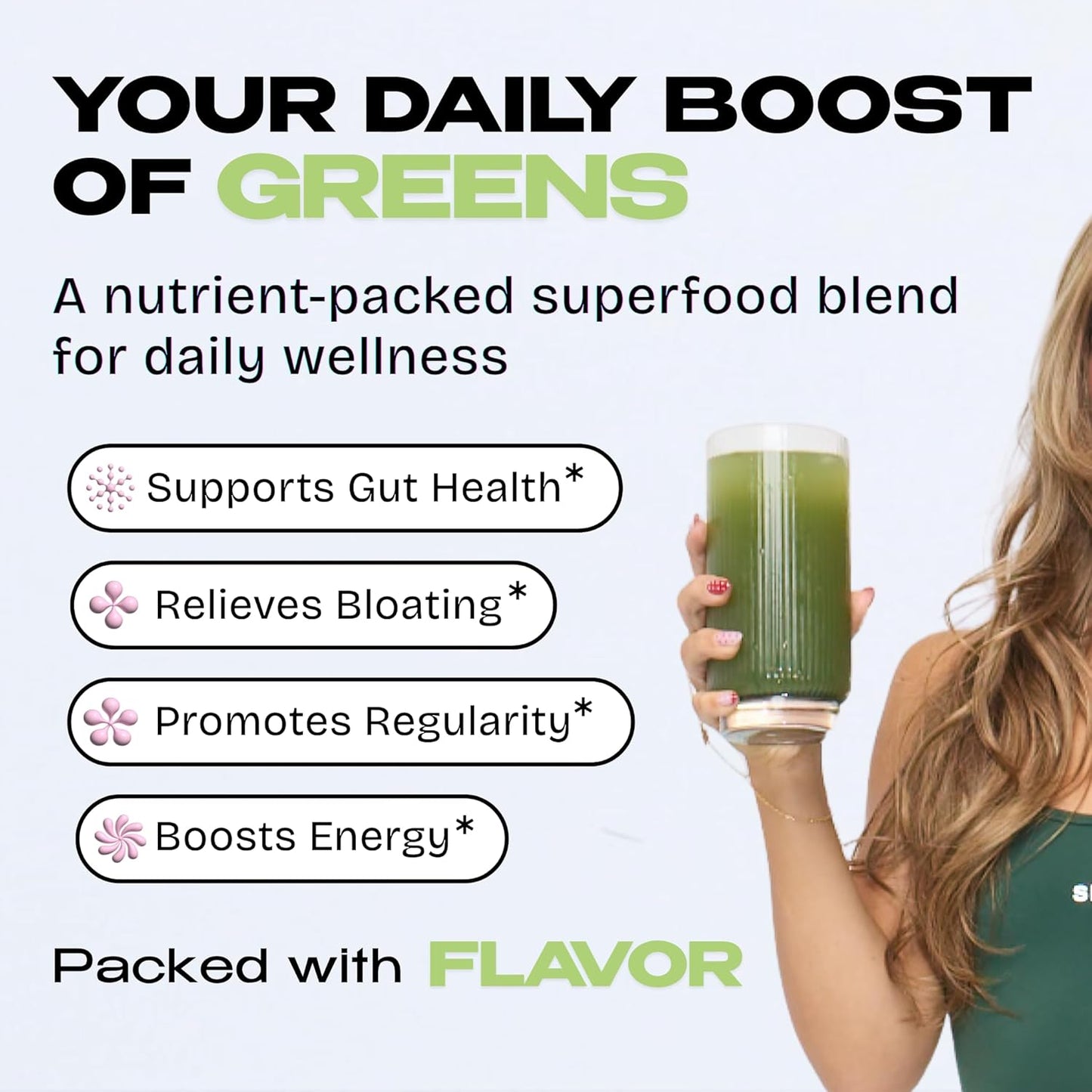 Super Greens Organic Powder with Spirulina & Chlorella